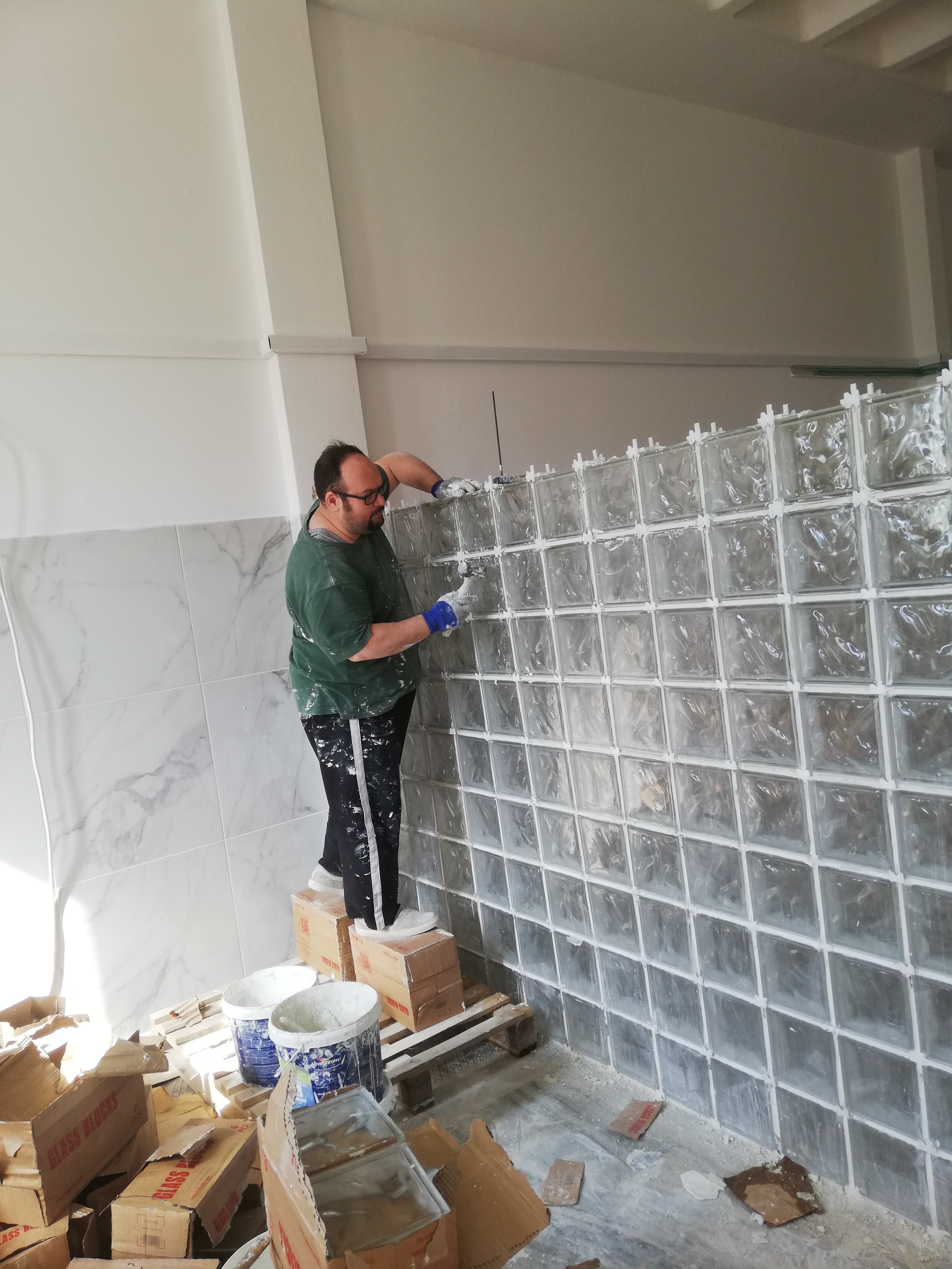 Our team at work on a renovation project